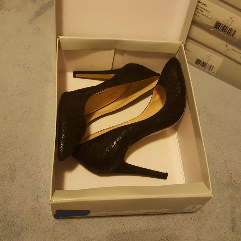 Jessica Simpson Veronica Women's Size 7 Black Stiletto Pumps